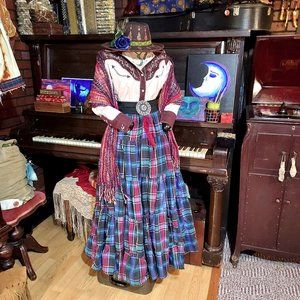 VTG Panhandle Slim Western Retro Wear Rockabilly Embroidered Shirt Top